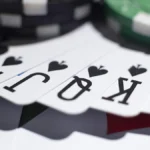 Poker chips and cards