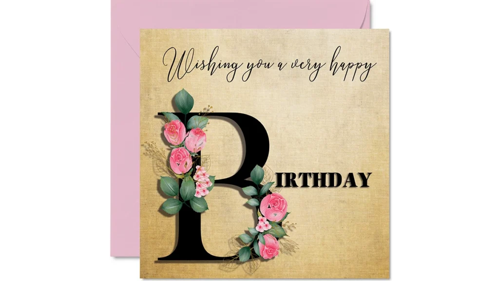 Greeting card for a woman’s birthday