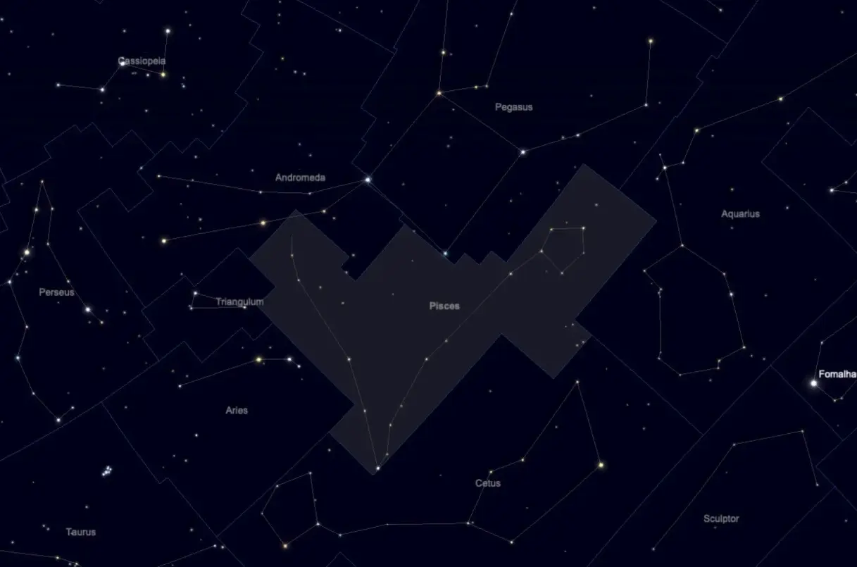 Where to find the Pisces constellation