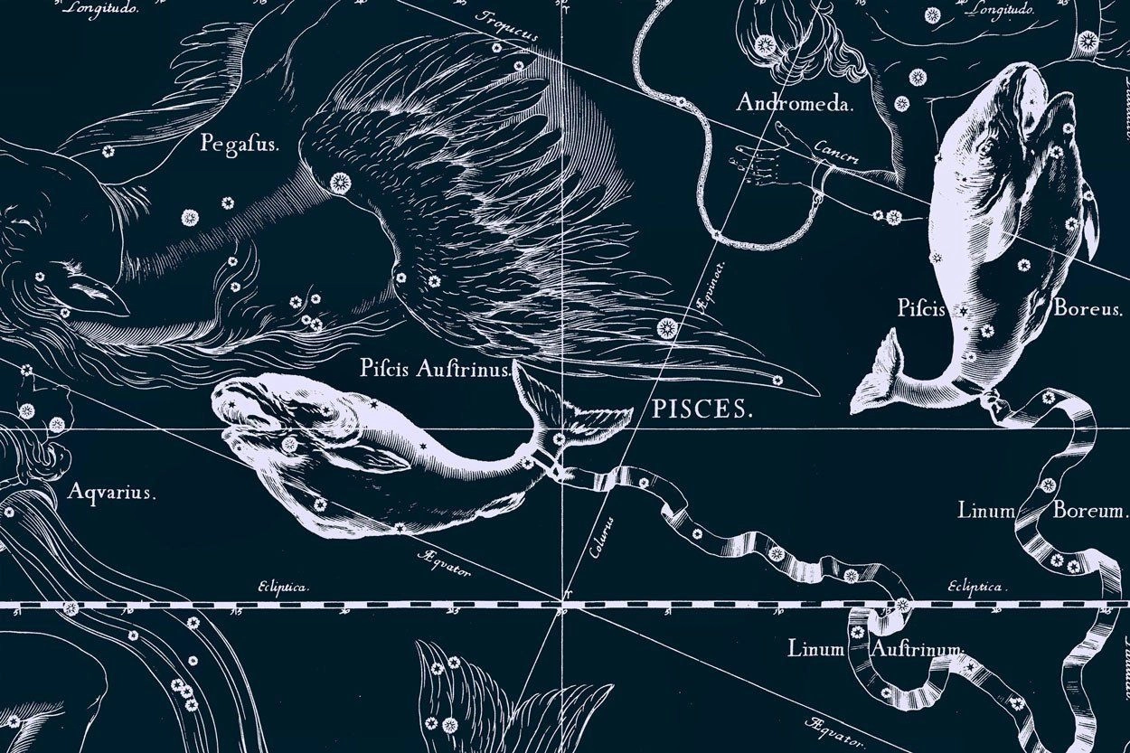 Where the Pisces constellation is located